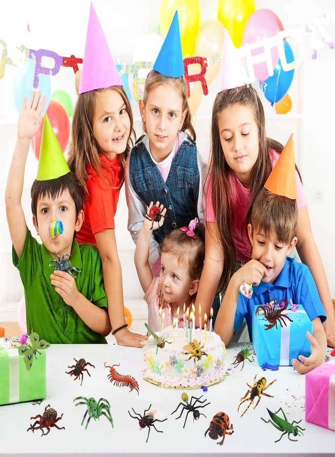 JOKFEICE Insect Toy Figures - 16pcs Large Realistic Bugs Including Dragonfly, Spider, Mosquito - Educational Learning Toys, Cake Toppers, Birthday for Kids - Image 5